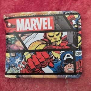 New marvel avengers anime manga leather wallet